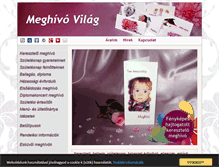 Tablet Screenshot of meghivovilag.hu